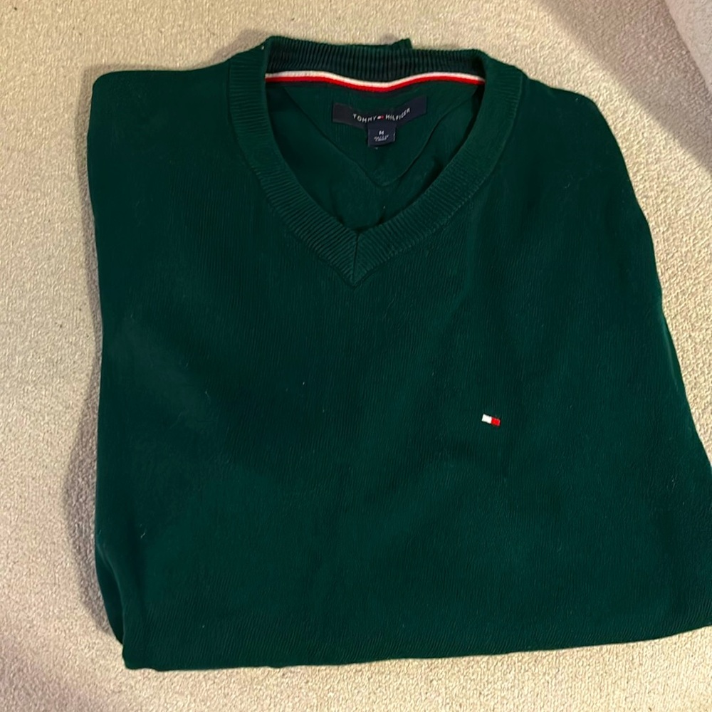 Tommy hillfiger green sweater
